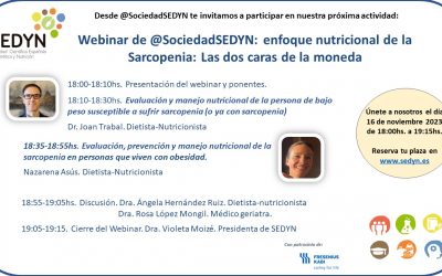 Webinar: Enfoque nutricional de la Sarcopenia: Las dos caras de la moneda